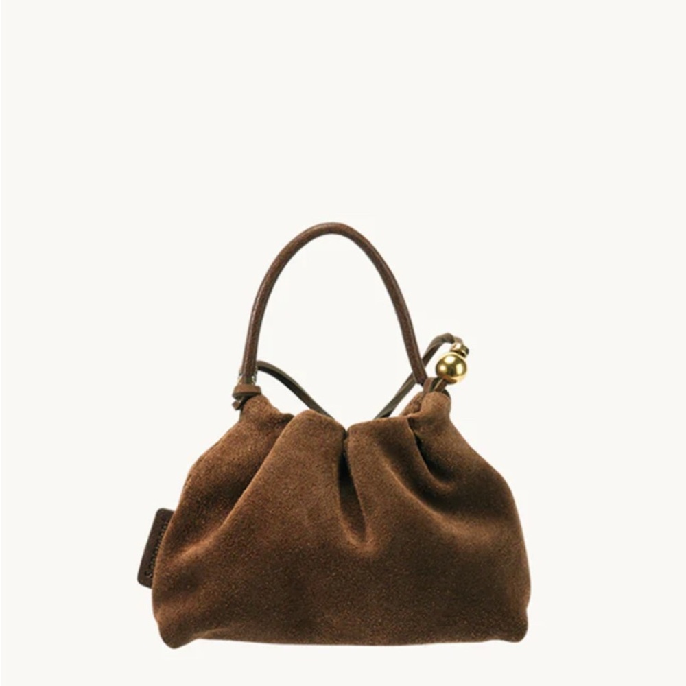 Songmont Sandal Brown Suede Lucky Pouch Charm